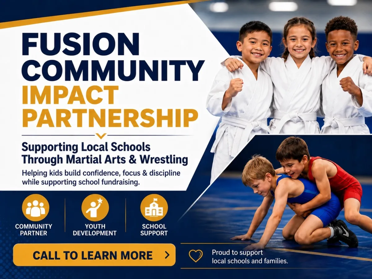 Fusion Community Impact Partnership, supporting local schools through martial arts and wrestling